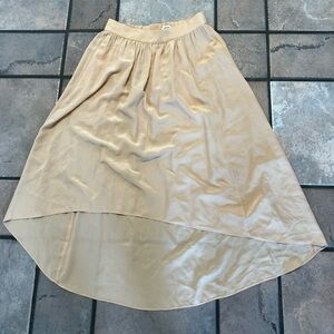 wilfred skirt beige size xs silk